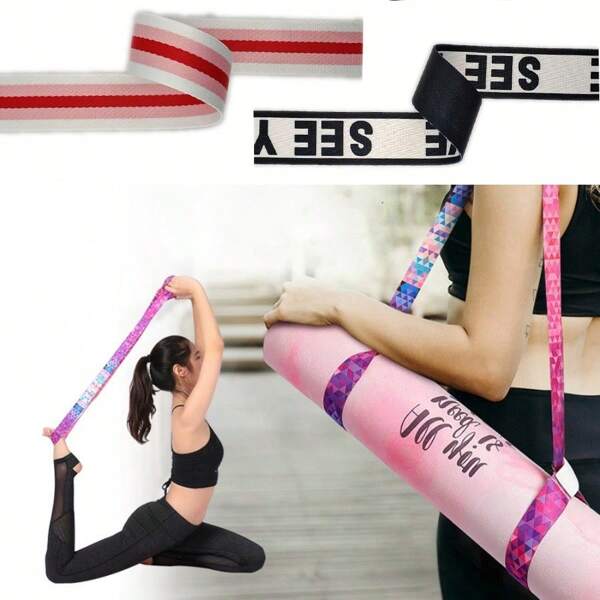 Adjustable Yoga Mat Strap Yoga Mat Bundle Strap Shoulder Straps Sports Stretch Strap Floor Mat Storage Strap Yoga Mat Bag