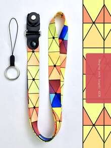 1 Pc 2-In-1 Detachable Halter And Wristlet Mobile Phone Lanyard - Multicolor - View 5