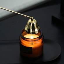 1pc Extinguishing Candle Tool Set, Stainless Steel Bell-Shaped Candle Snuffer, Aromatherapy Candle Accessories, Home Decor Stainless Steel Wick Trimmer Bell, Candle Extinguisher In Horn Shape, Available In Gold, Black, Rose Gold And Silver Colors, Suitable For Home, Restaurant, Cafe, Ball, Party, Christmas, Birthday, Halloween, Mother's Day