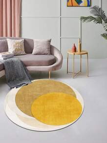 1pc Velvet Material Luxurious Geometric Round Pattern Printed Throw Blanket, Machine Washable, Suitable For Study, Bedroom, Living Room And More Scenarios. (Wrinkles May Occur Due To Factory Packaging, Just Low-Temperature Iron The Product To Restore Flatness After Receiving)