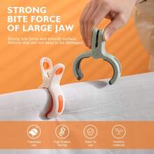 12 paquete de pinzas para toallas de playa, pinzas para sujetar toallas de silla de playa en crucero, pinzas para ropa, sujetador de toallas de playa para evitar que se vuelen, de alta resistencia y en colores brillantes, para la playa, camping, barbacoa, regalos de Navidad y Halloween