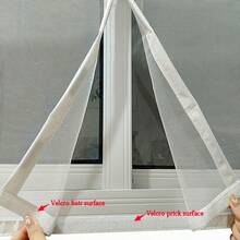 Summer New White Magnetic Self-Priming Mosquito Screen Window, Home Self-Adhesive Mosquito Net, Invisible Net, Automatic Closing, Washable, Window Specific Mosquito Net, Easy To Install, No Need To Drill Holes - White - View 9