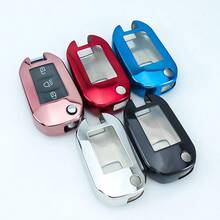 TPU Soft Shell Car Key Case For Peugeot Folding 3-Button Car Key Cover Compatible With 208, For 308, For 408, For 508, For C3, For C4 For C6, For C8 Models Dustproof And Anti Fall High-End Fashionable Keybag - Keychain 1 - View 9