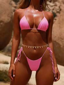 Sexy Bikini Waist Chains Gold Tassel Body Chain Adjustable Belly Beads Waterproof Sexy Bikini Beach Bikini Belt Body Chains Jewelry Gift Summer Beach Vacation Holiday Party For Women And Girls - Waist Chain - View 5