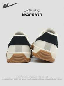 Warrior Series, Valentine's Day Gift, 1 Pair 2025 New Women's Running Shoes, Couple Shoes, Low-Top Front Lace-Up, Beige & Black Color, Flat & Comfortable, Soft Upper, Suitable For Spring/Summer Outdoor Running - Beige - View 5