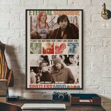 1 pieza Pintura en lienzo del cartel de la película "La eterna luminosidad de una mente sin recuerdos", decoración moderna para la pared del hogar, sala de estar, dormitorio o bar, sin marco