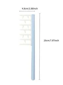 1pc Volumizing Hair Comb For Long Hair - Small Styling Teasing Brush With Wide Teeth, ABS Plastic Handle, Plastic & Rubber Bristles For Airy, Fluffy Roots, For All Types Hair Styling, For Women Girls Hair Brush