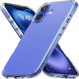 1PC Clear Soft TPU Phone Case Compatible With IPhone 17 Pro Max 16 16 Pro 16 Plus 16 Pro Max /IPhone16e IPhone 15promax 15plus IPhone 14 13 12 11 Shockproof Bumper Cover