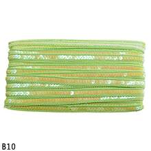 5米12毫米亮片丝带蕾丝花边面料适用于连衣裙手工DIY工艺蕾丝丝带面料服装缝纫用品 - 彩色 - 查看 28