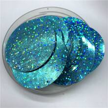 50 szt. 50 mm płaskie okrągłe cekiny z 1 otworem bocznym PVC płaskie okrągłe luźne cekiny paillettes szycie rękodzieło DIY ślubny wisiorek