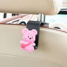 1pc/2pcs Cartoon Car Seat Headrest Hook, Multifunctional Hanger For Car - one-size - View 2