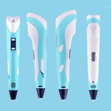 1 zestaw długopisów 3D - różowy, zawiera 9 kolorów filamentu PLA i uchwyt na długopis 3D, album do rysowania, kabel USB, bez adaptera. Nadaje się jako prezent na ukończenie szkoły, prezent na wieczór panieński, prezent dla druhny, prezent na dzień ojca, prezent na wieczór panieński, upominek ślubny, dekoracja na przyjęcie urodzinowe i artykuły ślubne