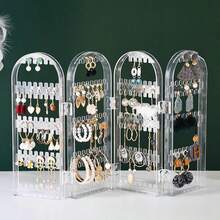 1pc Earring & Stud Display Stand, Creative Jewelry Organizer Rack - Multicolor - View 3