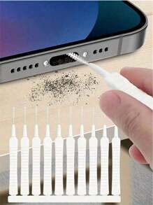 10pcs Shower Cleaning Brush, Shower Hole Cleaning Brush Tool, Bathroom Toilet Shower Head Crevice Cleaning Needle, Cleaning And Unclogging Tool, Household Cleaning Supplies (Random Color/Style)