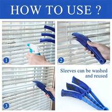 1pc Detachable & Washable Blinds Duster Brush, Plastic Window Cleaning Tool For Air Conditioner And Car Vents, Ceiling Fan Cleaner, Cleaning Brush For Tight Spaces, Home Use - Multicolor - View 3