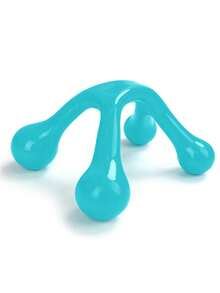 1pc Handheld Body Massager, Smooth Texture For Shoulder, Neck, Back Acupoint Massage, Muscle Relaxation, Bow-Shaped Massage Ball - Multicolor - View 4