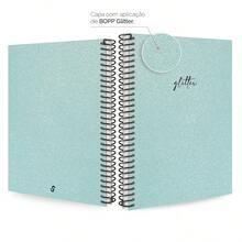 iscool Spot Glitter Colors Spiral Notebook For Girls - 綠松石(閃光) - 查看 2