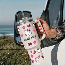 Sanrio 2pcs/Set, Hello Kitty UV DTF Heat Transfer Paper, Suitable For 40oz Tumbler, Phone Case, Laptop UV Printing, Holiday Gifts, Party Tumblers, Extreme Cup Sticker