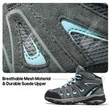 Botas de Senderismo Impermeables para Mujer - Gris - Ver 6