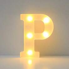 1pc DIY Illuminated Letter Light, 26 Letters And 10 Numbers Options, Suitable For Children Room, Nursery, Birthday, Holiday Decor, Girl's Room Decor, Home Decor, Engagement Party, Wedding, Birthday Party, Christmas Light, Home Bar Decor