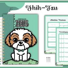 Caderneta Pet com Registro de Vacinas, Consultas e Exames RAÇA SHIHTZU