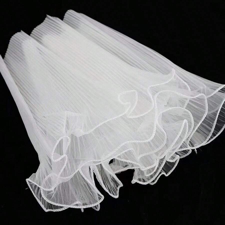 1张花束包装纸，韩式鲜花包装网纸，花网抗皱波浪纸，适用于母亲节、结婚纪念日、生日花店用品，DIY烘焙蛋糕装饰鲜花包装材料 - 彩色 - 查看 1