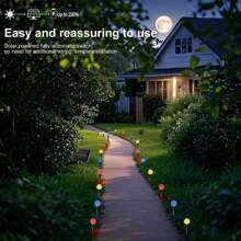 1 pièce Boule lumineuse à bulle solaire, à énergie solaire, 1 pour 10/20/30 guirlandes lumineuses de jardin à LED, Boules de cristal décoratives pour l'éclairage paysager, pour villas, cours, allées, pelouses, décoration de fête. Chargée automatiquement au soleil pendant la journée, s'allume automatiquement après la tombée de la nuit.