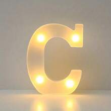 1pc DIY Illuminated Letter Light, 26 Letters And 10 Numbers Options, Suitable For Children Room, Nursery, Birthday, Holiday Decor, Girl's Room Decor, Home Decor, Engagement Party, Wedding, Birthday Party, Christmas Light, Home Bar Decor