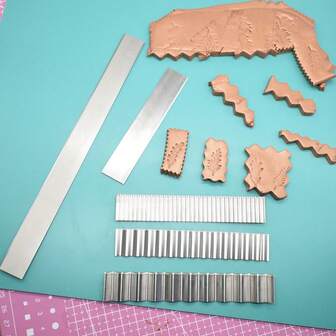 Cortadores de arcilla polimérica flexible de acero al carbono, herramientas de corte y rebanado de arcilla polimérica para dar forma, modelado y escultura, accesorios en forma de onda perfectos para hacer encaje y proyectos artesanales