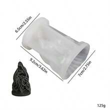 1pc Virgin Mary Silicone Candle Mold - White - View 2