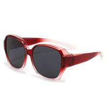 1pc New Stylish Clip-On Fashion Glasses For Prescription Glasses, Women Anti-Glare Driving Eyewear For Summer Beach Vacation,Outdoor,Travel Shades Casual Style Oversized Square Frame For Going Out Outfit,Back To School