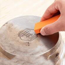 2 Piezas/1 pieza Eliminador de sarro y óxido milagroso - Goma de borrar premium para baño, vidrio, ollas de cocina, limpieza doméstica segura y sencilla