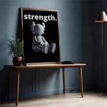 Póster de decoración de arte KAWS - Arte de pared para decoración del hogar - Pintura en lienzo para decoración de habitación - Para sala de estar, comedor, cocina, excelente para regalo de decoración de habitación para amigos sin marco