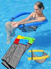 Chaises de piscine confortables en maille - Détendez-vous et flottez avec style grâce à cet équipement de piscine durable, chaises de piscine flottantes en maille, accessoires de piscine et jouets aquatiques, nouille de piscine non incluse