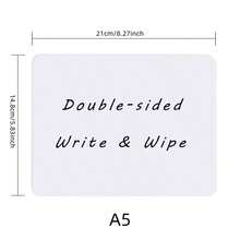 1Pc Writing Board Double-Sided Message Record Small Whiteboard Portable Mini Color Whiteboard Message Board Nonmagnetic Whiteboard Pen Eraser For Household Office, Etc Record Important Information Gift Home Decor Back To School Room Decor School Supplies