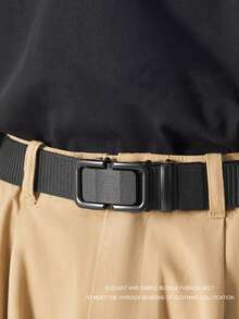 Cinturón de lona tejido de nailon para hombre, adecuado para uso diario, opción de regalo ideal - Multicolor - Ver 3