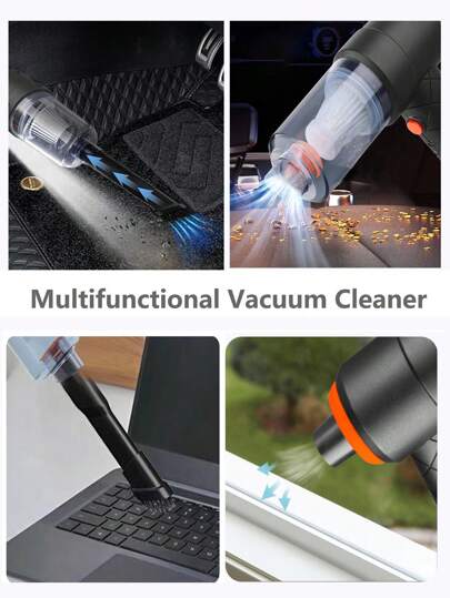 Cordless Stofzuiger Cleaner Powerful held Mini In Low Noise Air Buster Multi Nozzles Rechargeable Duster Cleaning Kit Car ing Car, Home, Office, Pet, Keyboard view 3