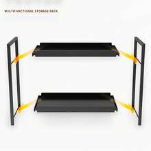 2-stufiger Desktop-Aufbewahrungsregal-Organizer, Kosmetik-Hautpflege-Regal-Organizer, Desktop-Aufbewahrungsregal für Küche Badezimmer Büro Wohnheim