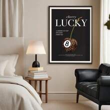 4pcs Vintage Leopard Wall Art Picture Luxury Magazine Cover Prints Canvas Paintings Lucky 8 Ball Poster Girly Aesthetic Decor For Bedroom, Living Room, Or Office ,Dorm Room Decor Gift For Her Umframed