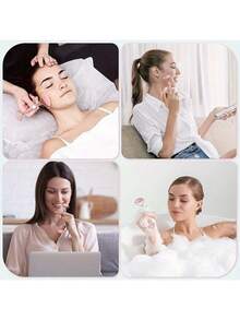 1pc Pink Resin Gua Sha & Facial Roller Set - Manually Operated Tools Without Battery, For Body Relaxation, Facial Massage, Relief