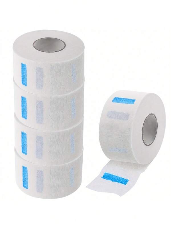 5 rollos 1 rollo Toalla de papel desechable para el cuello para peluquería con empaque, profesional para salón, spa y masaje