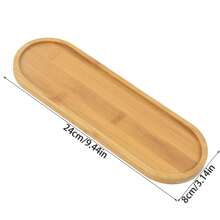 Multi Bamboo Tray Wood Saucer Flower Pot Tray Cup Pad Coaster Plate For Kitchen Decorative Plate Creative Coaster Coffee Cup Mat