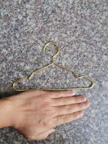 10pcs/Set Hangers, Gold Mini Hangers, Metal Small Hangers, Teddy Dogs, Cats, Puppets, Dolls, Pet Store Clothes Support