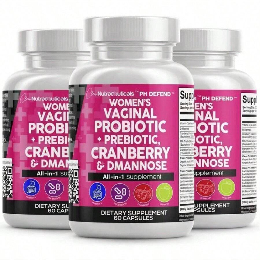 PH Defend Probiotics For WomenBalance With Prebiotics Cranberry DmannoseHealthy Odor And Tract Support Made In USAPills Supplement - 3pcs - 查看 1