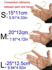 10pcs/Set Hangers, Gold Mini Hangers, Metal Small Hangers, Teddy Dogs, Cats, Puppets, Dolls, Pet Store Clothes Support