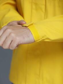 Casaco de cor sólida outono e inverno quente e moderno - Amarelo - Visão 5