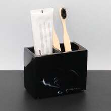 Polyresin Bathroom Set Including Soap Dispenser Bottle, Toothbrush Holder, Soap Dish, Cup, Tray, Comb Rack For Bathroom Decor & Organization, Customize As Desired Bathroom Accessories Bathroom Organizer Fall Decor Back To School Storage