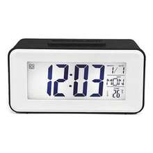 Digital Alarm Clock Tall Desk Chronos Calendar Elderly Wake Up Early - 灰色 - 查看 1