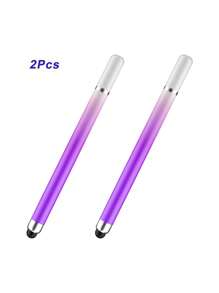 Dual-Spitzen Makronen Farbverlauf Touchscreen Stylus Stift, runde Scheiben Touchscreen Stift für Handy, Tablets, Schreiben, Bearbeiten, Zeichnen, universeller kapazitiver Stylus