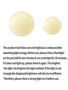 夜间发光跳跳球，狗宠物球，耐咬玩具球，大中小型犬磨牙训练玩具球（本产品为弹性球，本身不发光。 - 彩色 - 查看 18